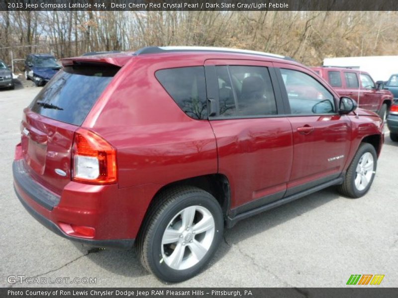 Deep Cherry Red Crystal Pearl / Dark Slate Gray/Light Pebble 2013 Jeep Compass Latitude 4x4