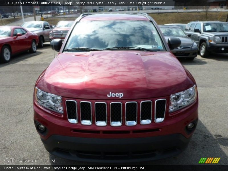 Deep Cherry Red Crystal Pearl / Dark Slate Gray/Light Pebble 2013 Jeep Compass Latitude 4x4