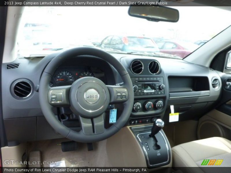 Deep Cherry Red Crystal Pearl / Dark Slate Gray/Light Pebble 2013 Jeep Compass Latitude 4x4