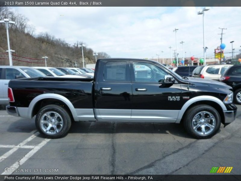 Black / Black 2013 Ram 1500 Laramie Quad Cab 4x4