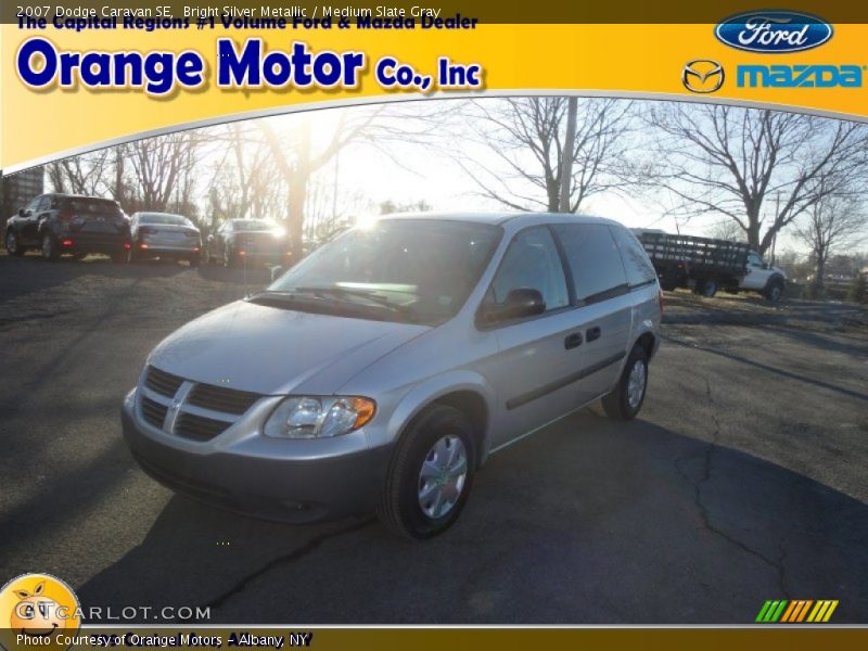 Bright Silver Metallic / Medium Slate Gray 2007 Dodge Caravan SE