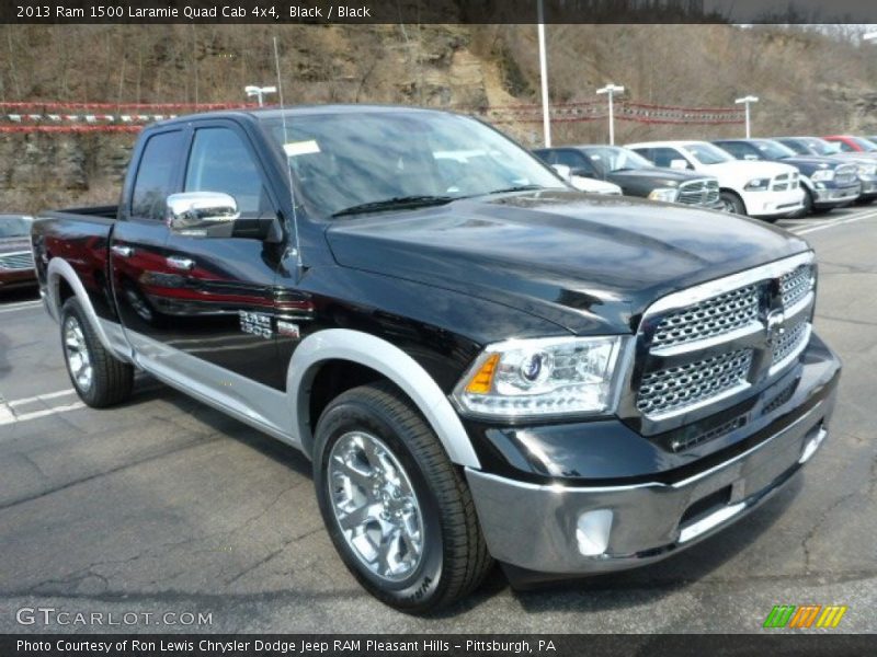 Black / Black 2013 Ram 1500 Laramie Quad Cab 4x4