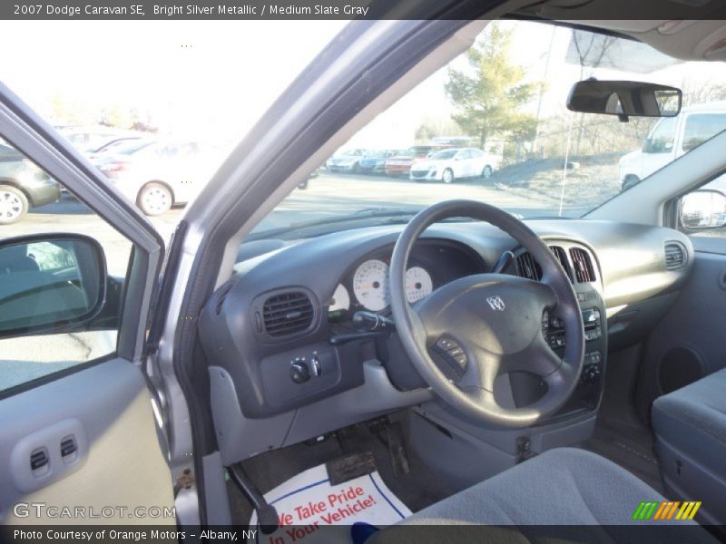 Bright Silver Metallic / Medium Slate Gray 2007 Dodge Caravan SE