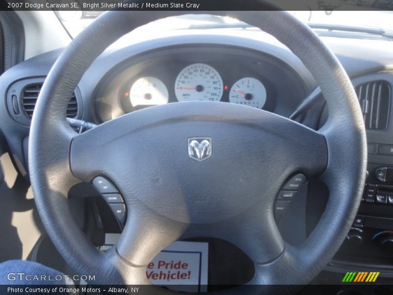 Bright Silver Metallic / Medium Slate Gray 2007 Dodge Caravan SE