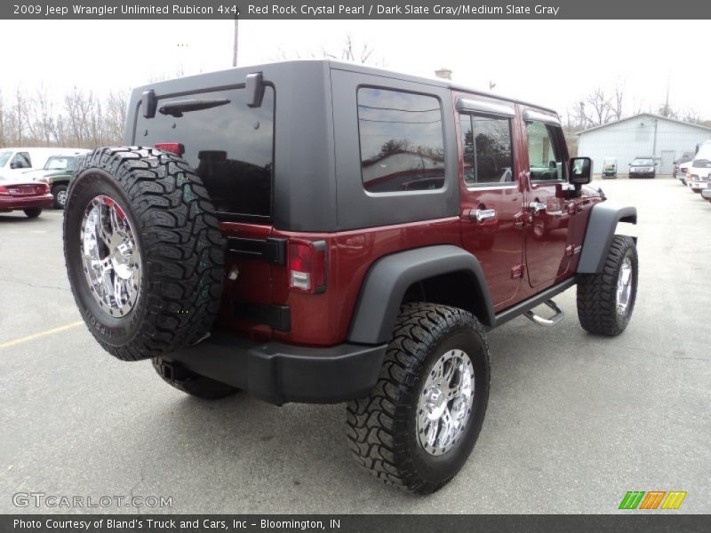 Red Rock Crystal Pearl / Dark Slate Gray/Medium Slate Gray 2009 Jeep Wrangler Unlimited Rubicon 4x4