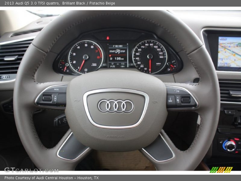 Brilliant Black / Pistachio Beige 2013 Audi Q5 3.0 TFSI quattro