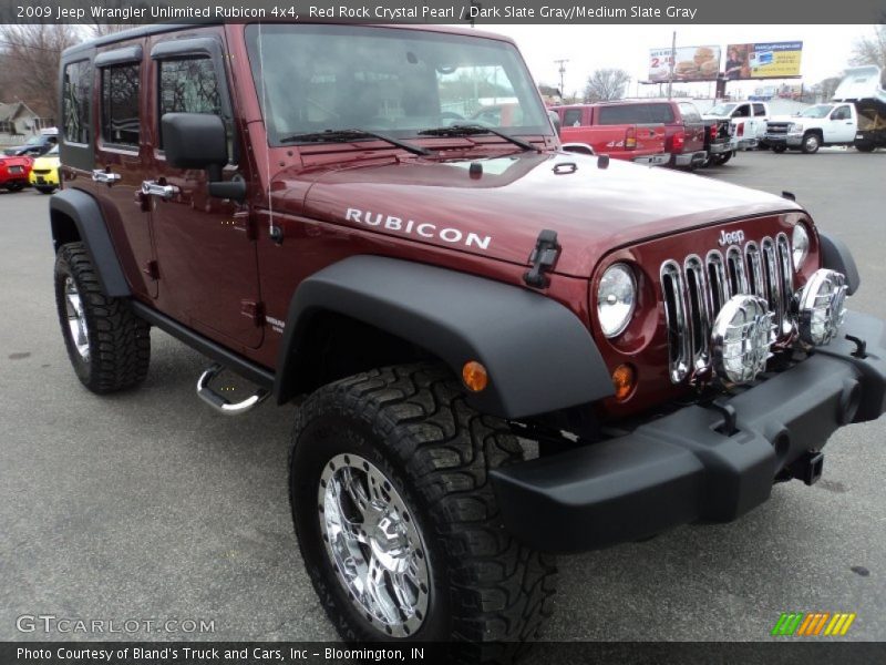 Red Rock Crystal Pearl / Dark Slate Gray/Medium Slate Gray 2009 Jeep Wrangler Unlimited Rubicon 4x4
