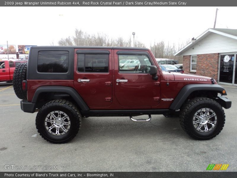 Red Rock Crystal Pearl / Dark Slate Gray/Medium Slate Gray 2009 Jeep Wrangler Unlimited Rubicon 4x4