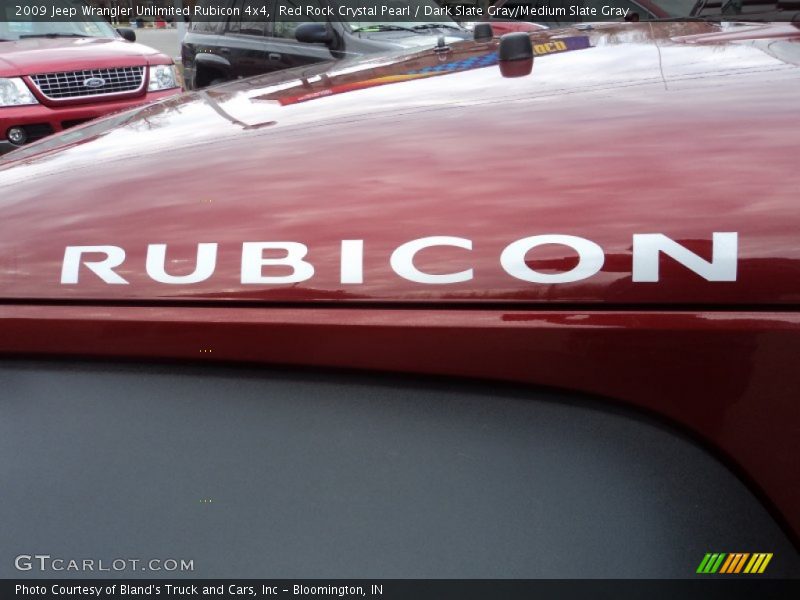 Red Rock Crystal Pearl / Dark Slate Gray/Medium Slate Gray 2009 Jeep Wrangler Unlimited Rubicon 4x4