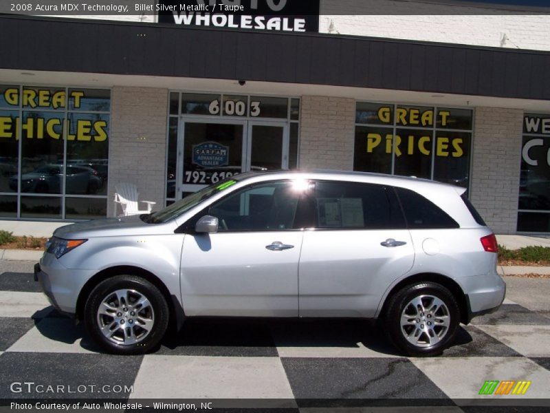 Billet Silver Metallic / Taupe 2008 Acura MDX Technology