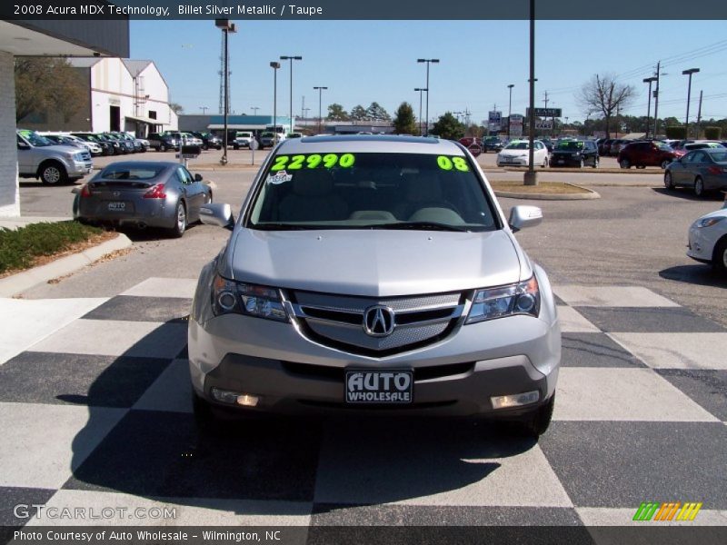 Billet Silver Metallic / Taupe 2008 Acura MDX Technology