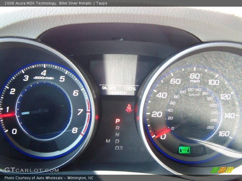 Billet Silver Metallic / Taupe 2008 Acura MDX Technology