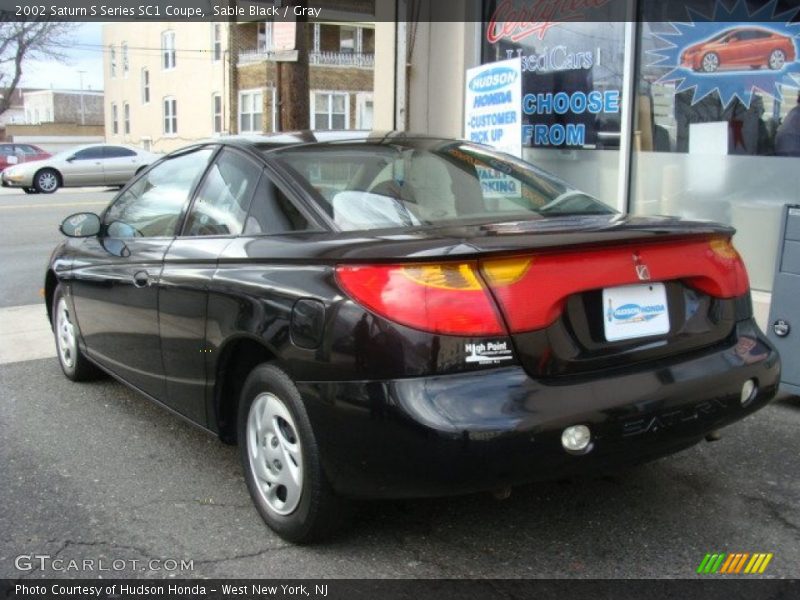 Sable Black / Gray 2002 Saturn S Series SC1 Coupe