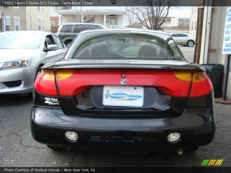Sable Black / Gray 2002 Saturn S Series SC1 Coupe