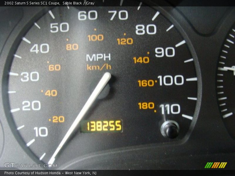 Sable Black / Gray 2002 Saturn S Series SC1 Coupe