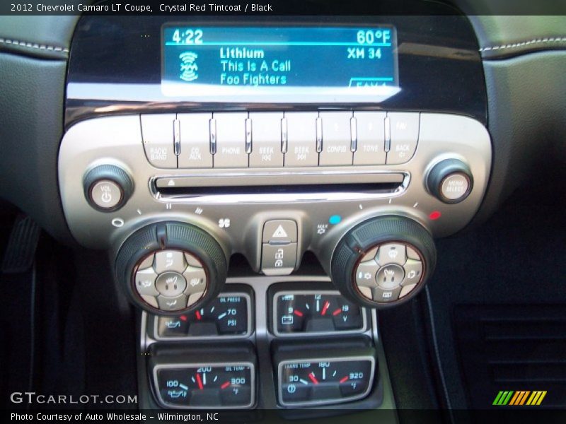 Controls of 2012 Camaro LT Coupe