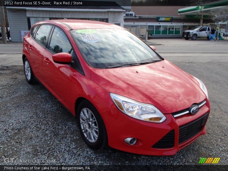Race Red / Stone 2012 Ford Focus SE 5-Door
