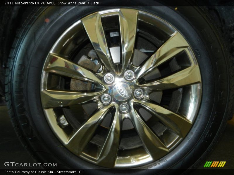 Snow White Pearl / Black 2011 Kia Sorento EX V6 AWD