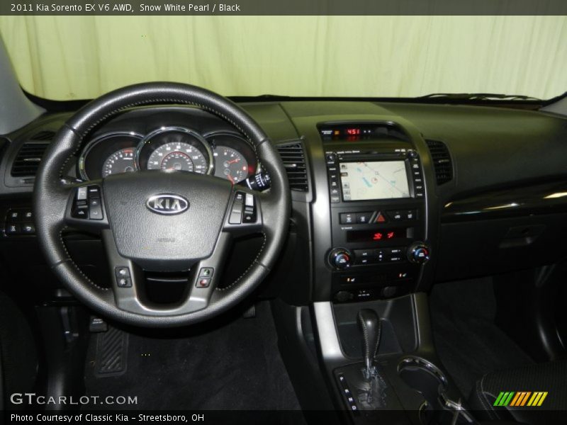 Snow White Pearl / Black 2011 Kia Sorento EX V6 AWD