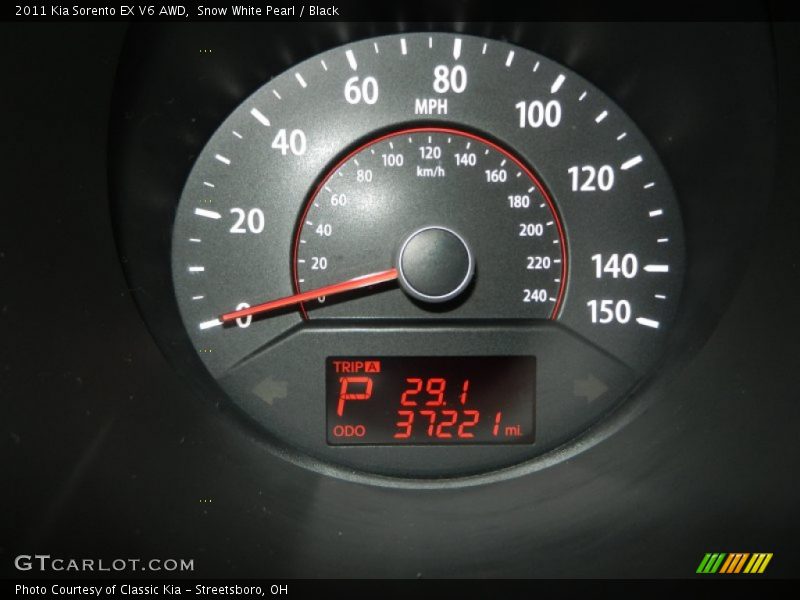 Snow White Pearl / Black 2011 Kia Sorento EX V6 AWD