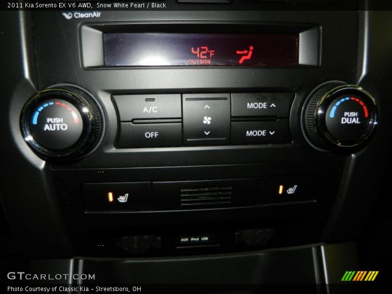 Snow White Pearl / Black 2011 Kia Sorento EX V6 AWD