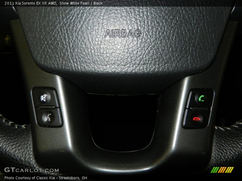 Snow White Pearl / Black 2011 Kia Sorento EX V6 AWD