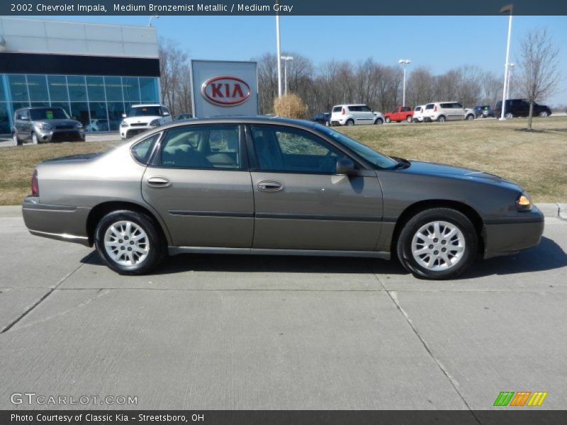 Medium Bronzemist Metallic / Medium Gray 2002 Chevrolet Impala