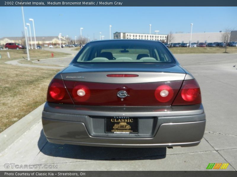 Medium Bronzemist Metallic / Medium Gray 2002 Chevrolet Impala