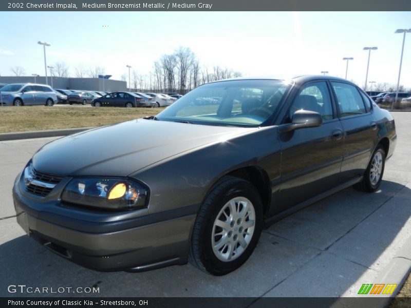 Medium Bronzemist Metallic / Medium Gray 2002 Chevrolet Impala