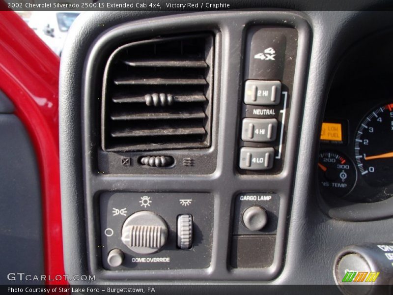 Victory Red / Graphite 2002 Chevrolet Silverado 2500 LS Extended Cab 4x4