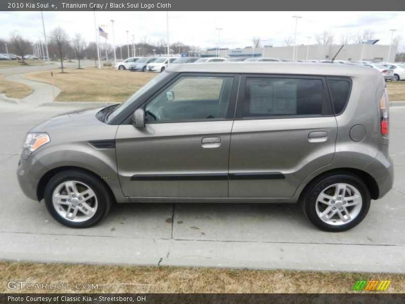 Titanium Gray / Black Soul Logo Cloth 2010 Kia Soul +