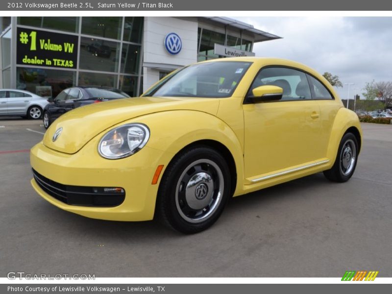 Saturn Yellow / Titan Black 2012 Volkswagen Beetle 2.5L