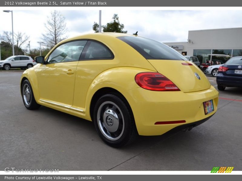 Saturn Yellow / Titan Black 2012 Volkswagen Beetle 2.5L