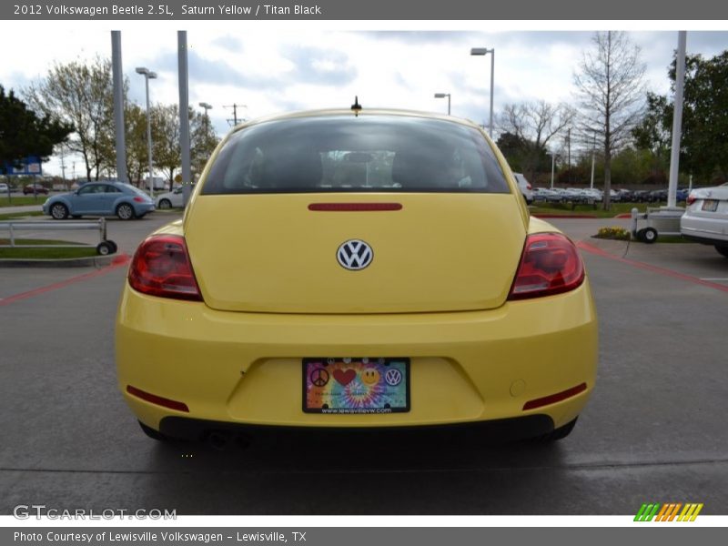 Saturn Yellow / Titan Black 2012 Volkswagen Beetle 2.5L