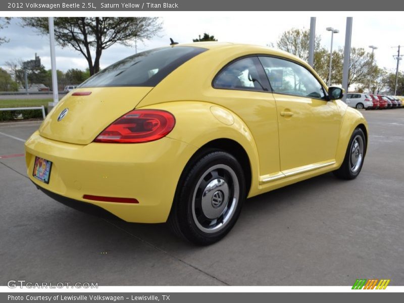 Saturn Yellow / Titan Black 2012 Volkswagen Beetle 2.5L