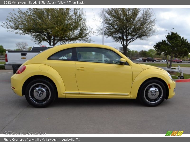 Saturn Yellow / Titan Black 2012 Volkswagen Beetle 2.5L