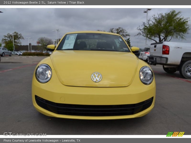 Saturn Yellow / Titan Black 2012 Volkswagen Beetle 2.5L