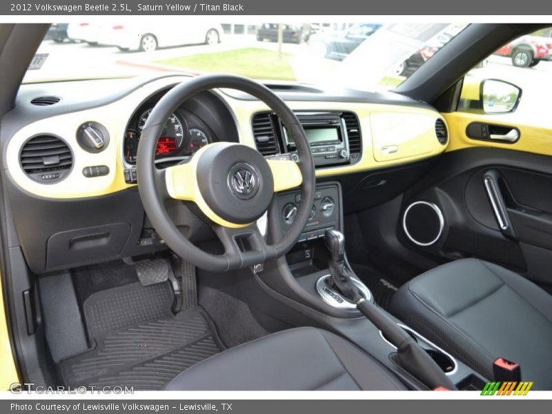 Saturn Yellow / Titan Black 2012 Volkswagen Beetle 2.5L