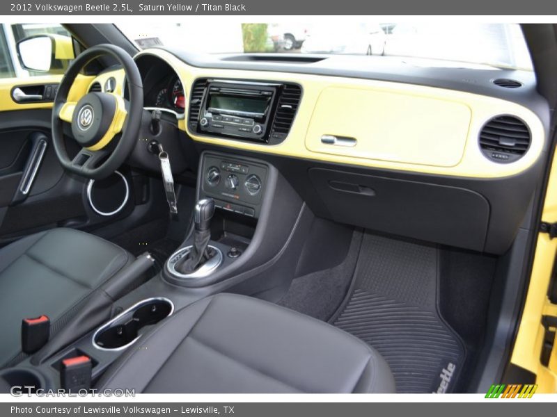 Saturn Yellow / Titan Black 2012 Volkswagen Beetle 2.5L