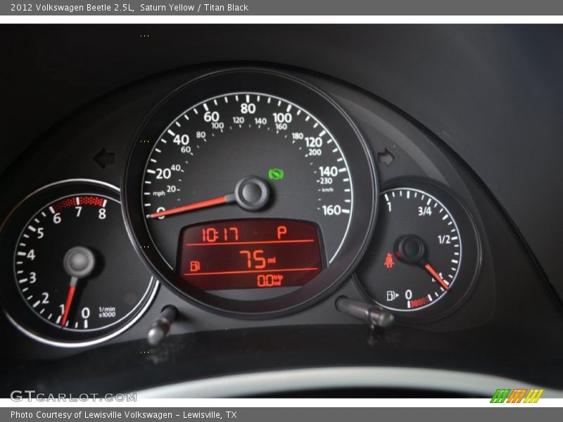 Saturn Yellow / Titan Black 2012 Volkswagen Beetle 2.5L