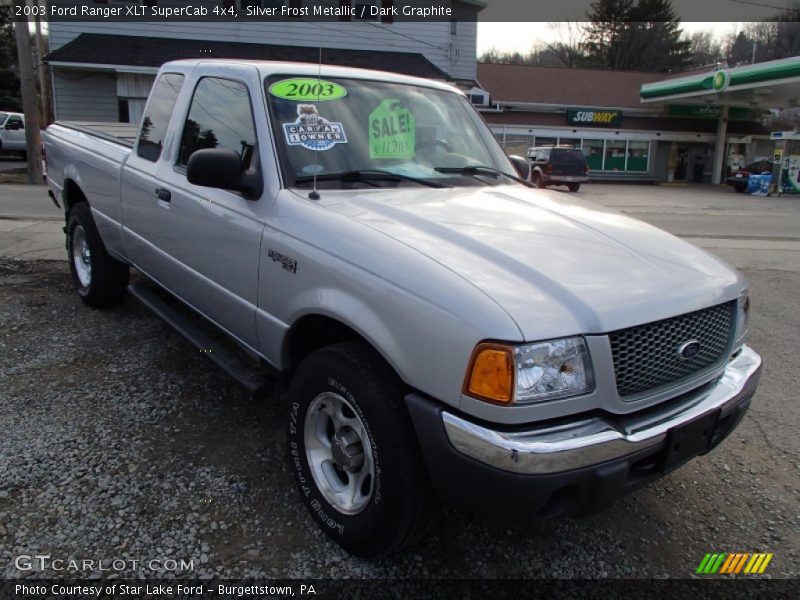 Silver Frost Metallic / Dark Graphite 2003 Ford Ranger XLT SuperCab 4x4