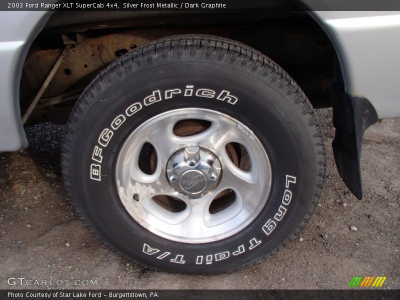 Silver Frost Metallic / Dark Graphite 2003 Ford Ranger XLT SuperCab 4x4