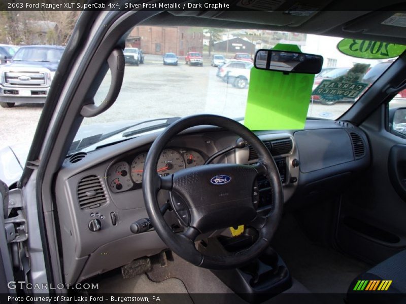 Silver Frost Metallic / Dark Graphite 2003 Ford Ranger XLT SuperCab 4x4