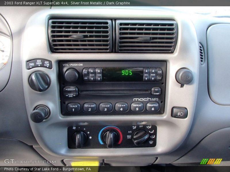 Silver Frost Metallic / Dark Graphite 2003 Ford Ranger XLT SuperCab 4x4