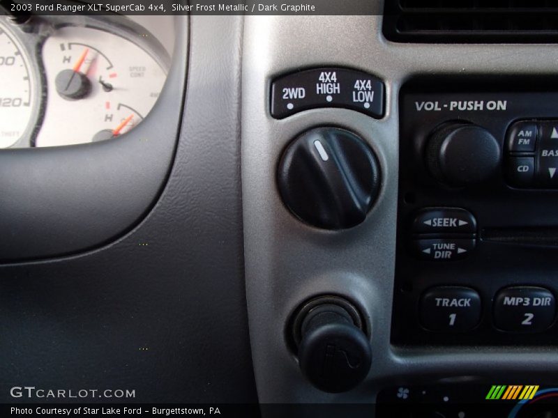 Silver Frost Metallic / Dark Graphite 2003 Ford Ranger XLT SuperCab 4x4
