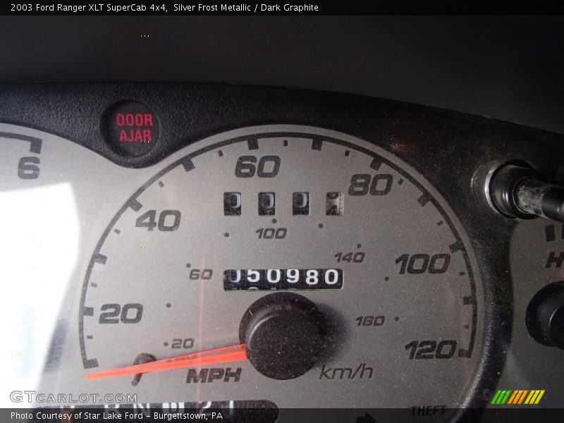 Silver Frost Metallic / Dark Graphite 2003 Ford Ranger XLT SuperCab 4x4