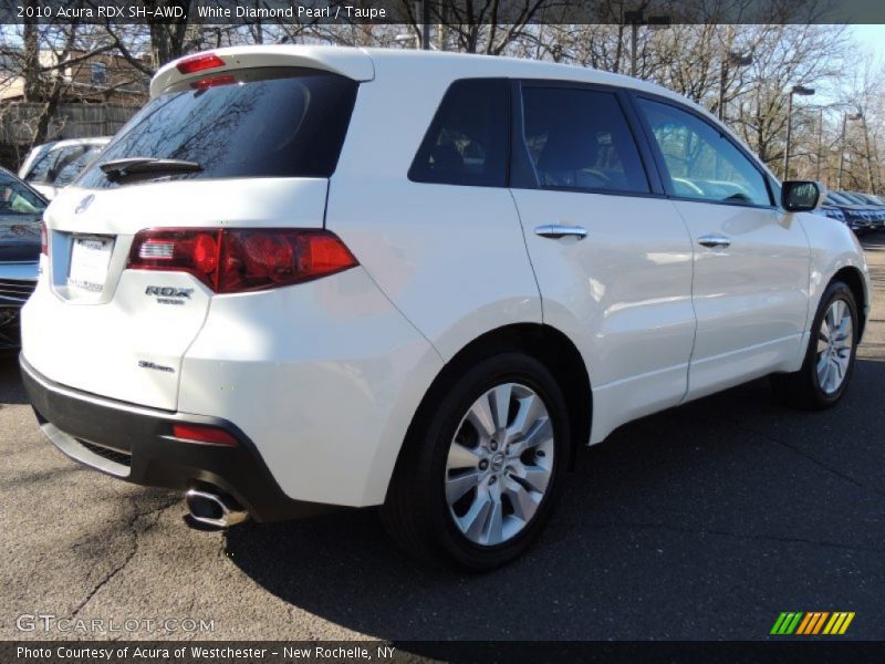 White Diamond Pearl / Taupe 2010 Acura RDX SH-AWD