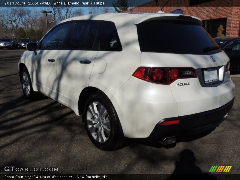 White Diamond Pearl / Taupe 2010 Acura RDX SH-AWD