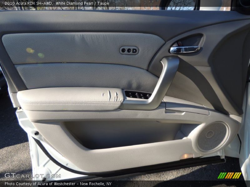 White Diamond Pearl / Taupe 2010 Acura RDX SH-AWD
