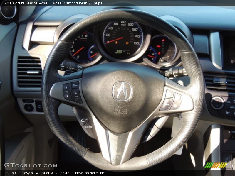 White Diamond Pearl / Taupe 2010 Acura RDX SH-AWD